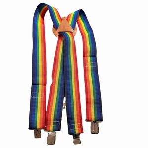 Klein Tools Rainbow Stripe X-Back Suspenders Multicolor One‎ Size